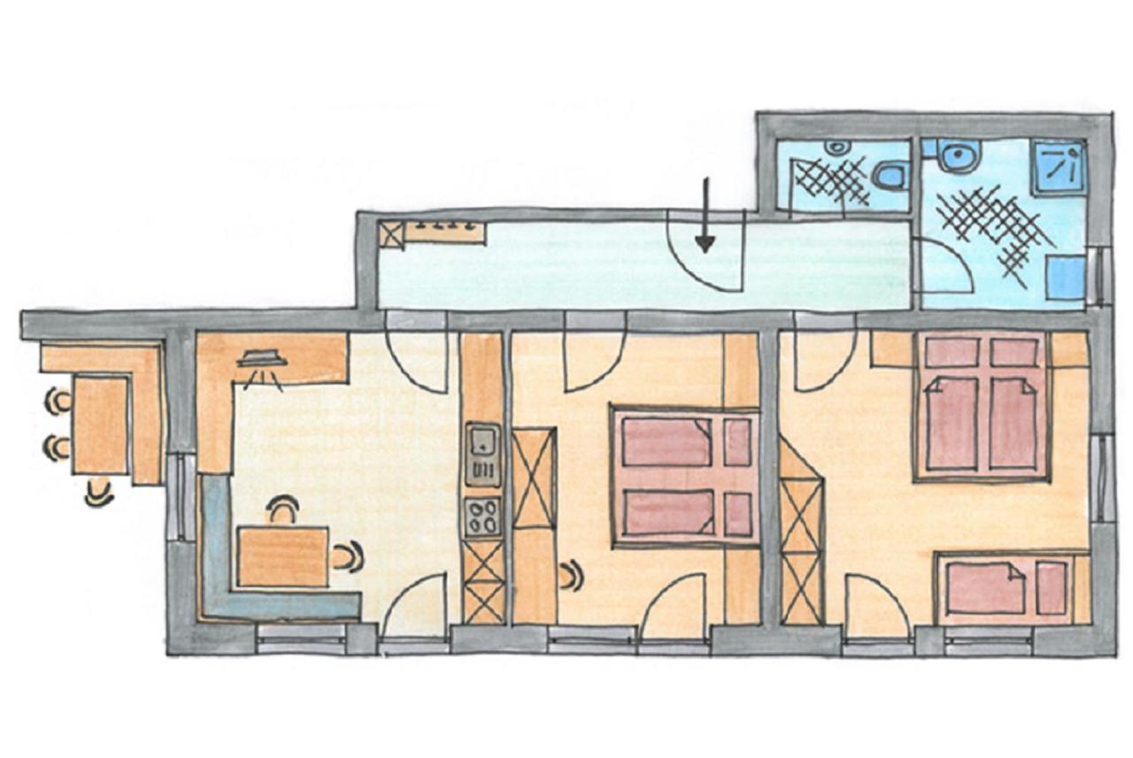 턱스 Haus Ausblick 아파트 외부 사진